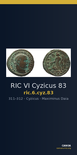 RIC VI Cyzicus 83 — CANOA