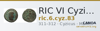 RIC VI Cyzicus 83 — CANOA