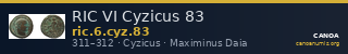 RIC VI Cyzicus 83 — CANOA
