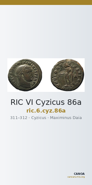 RIC VI Cyzicus 86a — CANOA