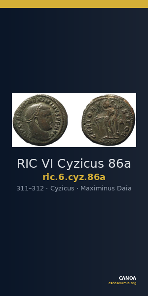 RIC VI Cyzicus 86a — CANOA