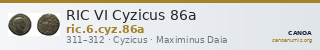RIC VI Cyzicus 86a — CANOA