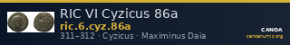 RIC VI Cyzicus 86a — CANOA