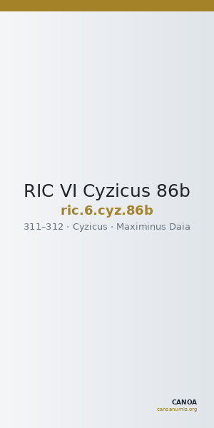 RIC VI Cyzicus 86b — CANOA