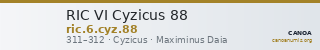 RIC VI Cyzicus 88 — CANOA