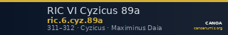 RIC VI Cyzicus 89a — CANOA