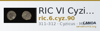 RIC VI Cyzicus 90 — CANOA