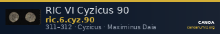 RIC VI Cyzicus 90 — CANOA