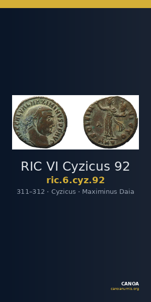 RIC VI Cyzicus 92 — CANOA