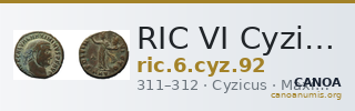 RIC VI Cyzicus 92 — CANOA
