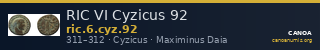 RIC VI Cyzicus 92 — CANOA