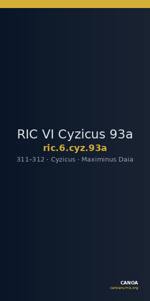 RIC VI Cyzicus 93a — CANOA