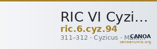 RIC VI Cyzicus 94 — CANOA