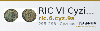 RIC VI Cyzicus 9a — CANOA