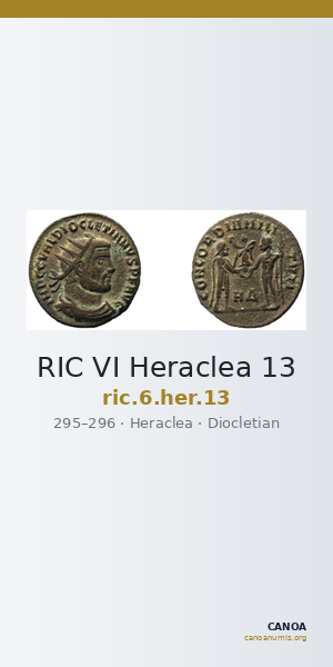 RIC VI Heraclea 13 — CANOA