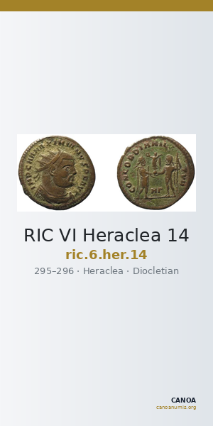 RIC VI Heraclea 14 — CANOA