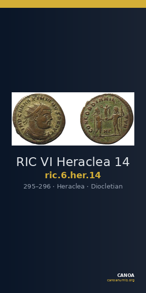 RIC VI Heraclea 14 — CANOA