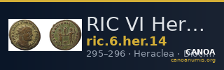 RIC VI Heraclea 14 — CANOA