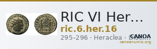 RIC VI Heraclea 16 — CANOA