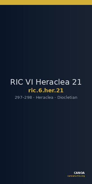 RIC VI Heraclea 21 — CANOA