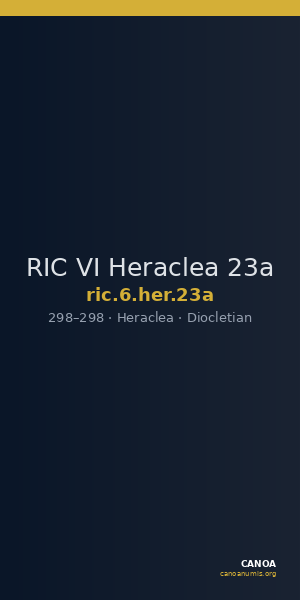 RIC VI Heraclea 23a — CANOA