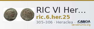 RIC VI Heraclea 25 — CANOA