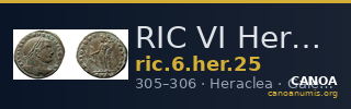RIC VI Heraclea 25 — CANOA