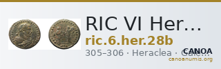 RIC VI Heraclea 28b — CANOA