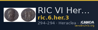 RIC VI Heraclea 3 — CANOA