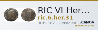 RIC VI Heraclea 31 — CANOA