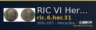 RIC VI Heraclea 31 — CANOA