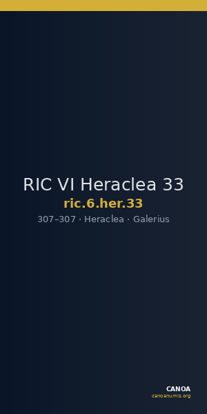 RIC VI Heraclea 33 — CANOA