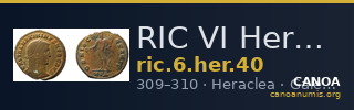 RIC VI Heraclea 40 — CANOA