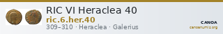 RIC VI Heraclea 40 — CANOA