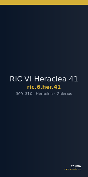 RIC VI Heraclea 41 — CANOA