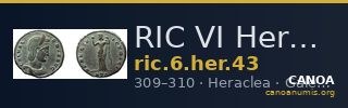 RIC VI Heraclea 43 — CANOA