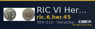 RIC VI Heraclea 45 — CANOA