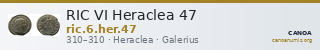 RIC VI Heraclea 47 — CANOA