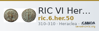RIC VI Heraclea 50 — CANOA