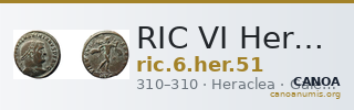 RIC VI Heraclea 51 — CANOA