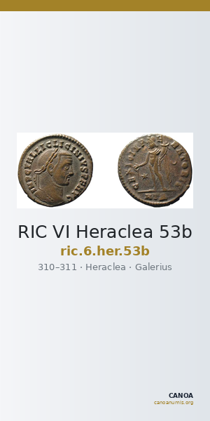 RIC VI Heraclea 53b — CANOA