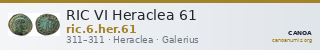 RIC VI Heraclea 61 — CANOA