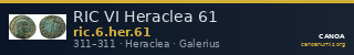 RIC VI Heraclea 61 — CANOA