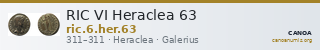 RIC VI Heraclea 63 — CANOA