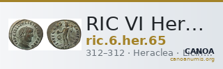 RIC VI Heraclea 65 — CANOA