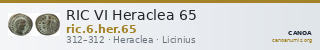 RIC VI Heraclea 65 — CANOA
