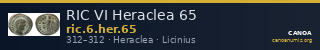 RIC VI Heraclea 65 — CANOA