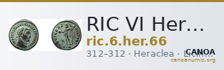 RIC VI Heraclea 66 — CANOA