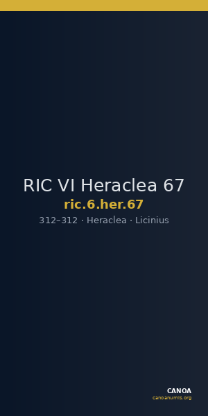 RIC VI Heraclea 67 — CANOA