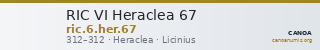 RIC VI Heraclea 67 — CANOA